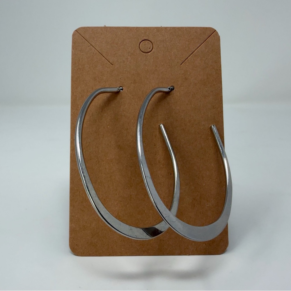 Elegant Stainless Steel Hoop Earrings